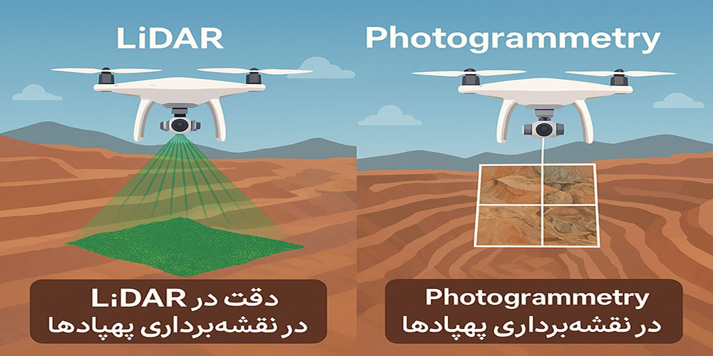 دقت Lidar وphotogrammetry در نقشه برداری